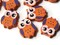 12 22mm Orange Wooden Owl Beads Wood Animal Beads Cute Bird Beads Novelty Beads to String
